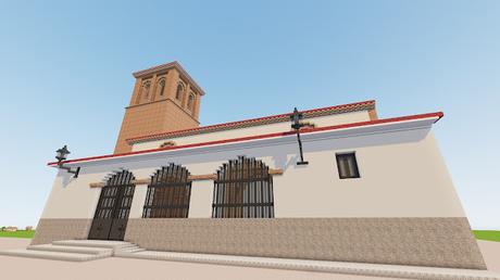 Iglesia de los santos Justo y Pastor, Celada de Cea (León) en Minecraft.