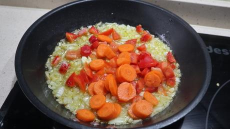 sofrito verduras arroz acelga
