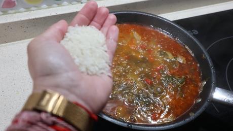 coccion arroz acelgas receta casera