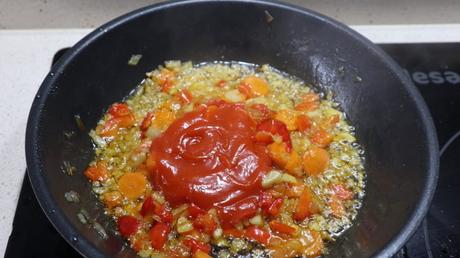 anadir tomate acelgas arroz receta