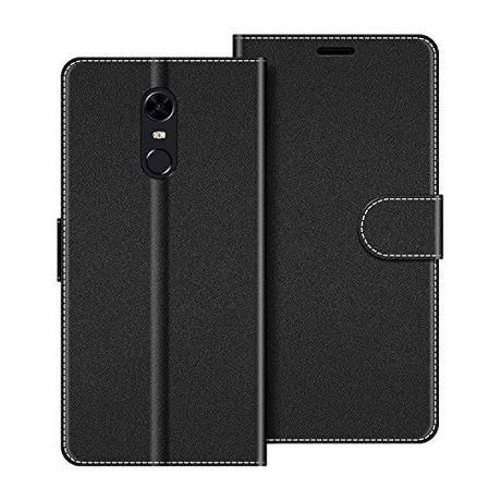 COODIO Funda Xiaomi Redmi 5 Plus con Tapa, Funda Movil Xiaomi Redmi 5 Plus, Funda Libro Xiaomi Redmi 5 Plus Carcasa Magnético Funda para Xiaomi Redmi 5 Plus, Negro