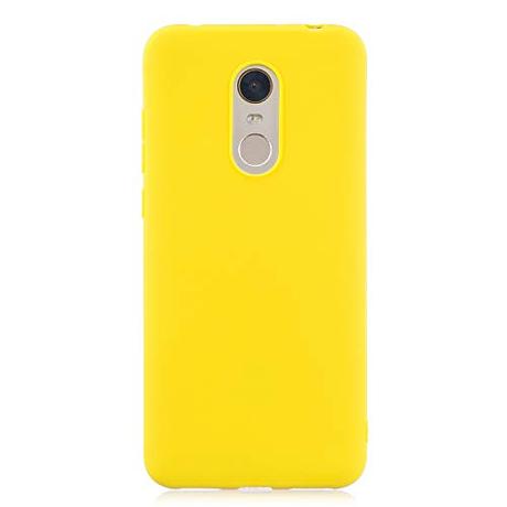 xingting EU Compatible con Funda Xiaomi Redmi 5 Plus Silicona Líquida Ultrafina Flexible TPU arcasa en Silicona Cubierta Anti-Scratch Anti-Shock Antideslizante Caso Cáscara-Amarillo