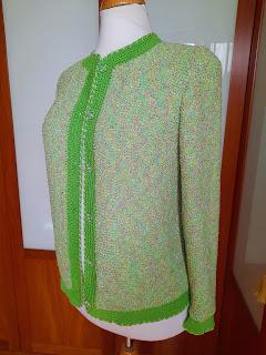 CHAQUETA DE ESTILO CHANEL TEJIDA CHAQUETA DE ESTILO CHANEL TEJIDA