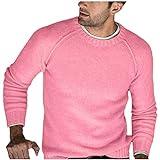 Anuncios de factura mensual para mi cuenta de hombres otoño e invierno sólido ayuno cálido cárdigan abrigo de punto abrigo vintage invierno, Rosa., S