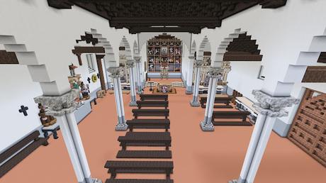 Iglesia de los Santos Facundo y Primitivo, Villaselán (León) en Minecraft.