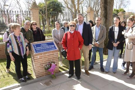 Tomelloso reestablece la placa en honor a Florencio Aguado, vecino asesinado en los atentados del 11M