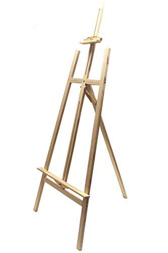 Chely Intermarket Caballete pintura madera 120cm (82cm) Color natural, apto para carteles de eventos. Peso 1,50Kg