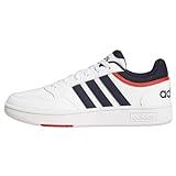 adidas Hoops 3.0 Low Classic Vintage Shoes, Zapatillas Hombre, FTWR White/Legend Ink/Vivid Red, 42 EU