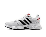 adidas Strutter Shoes, Zapatillas Hombre, FTWR White/Core Black/Active Red, 42 EU