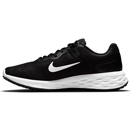 NIKE Revolution 6, Zapatillas de Gimnasia Hombre, Black White Iron Grey 728, 46 EU