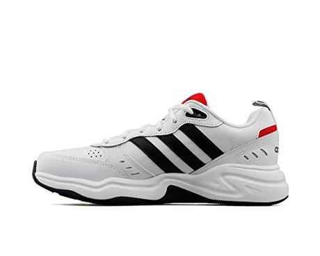 adidas Strutter Shoes, Zapatillas Hombre, FTWR White/Core Black/Active Red, 42 EU