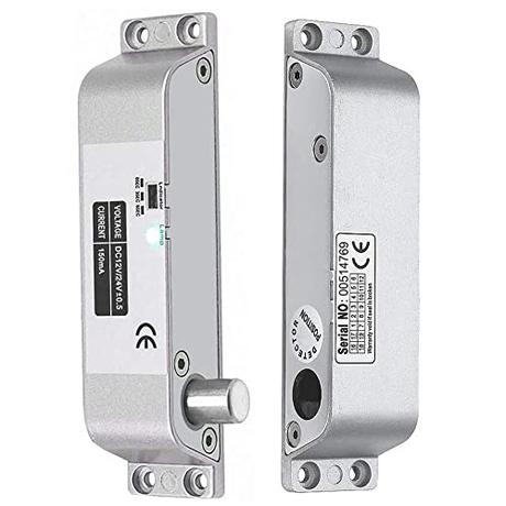 JASAG DC12V Fail Safe Electric Drop Bolt Lock Cerradura electrónica de Puerta para Puerta de Entrada Control de Acceso Sistema de Seguridad Adecuado para Puerta de Madera/Metal