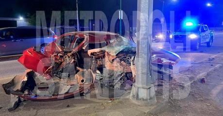 Accidente en carretera Rioverde a la altura de los Gómez deja dos personas gravemente heridas