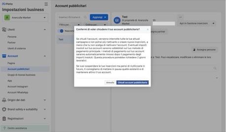 Cómo eliminar una cuenta comercial de Facebook