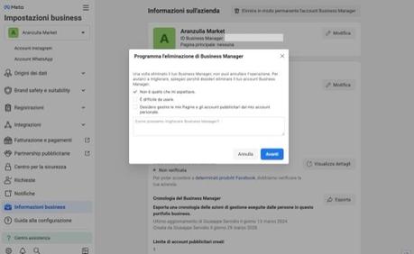 Cómo eliminar una cuenta comercial de Facebook