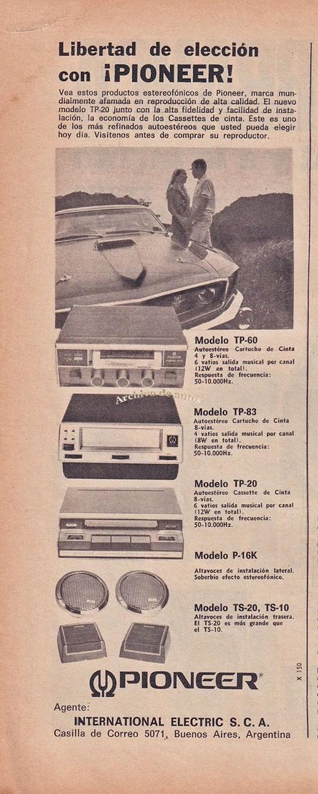 Pioneer y sus equipos de audio de magazine del año 1970 Pioneer y sus equipos de audio de magazine del año 1970