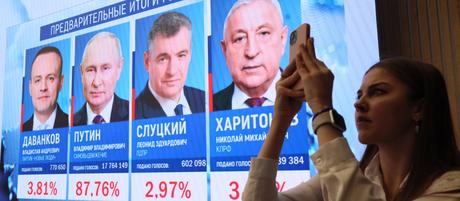 Putin se perpetúa en el poder en unas elecciones a su medida en Rusia con el 87 % de los votos