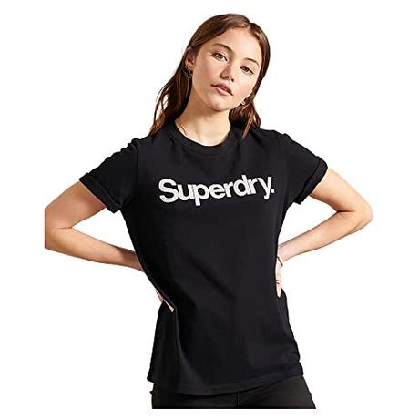 Superdry Shirt CL tee Black 38 Mujer