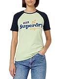 SUPERDRY Vintage Cooper Classic RGN tee W1011117A Foam Green/Navy 14 Mujer