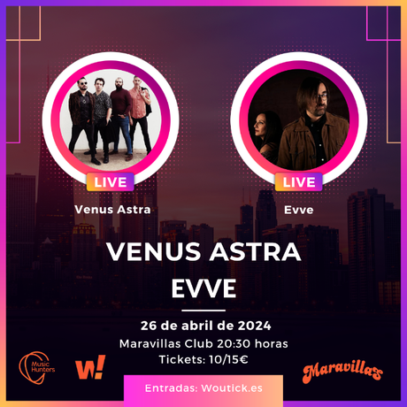 Venus Astra presenta primeras fechas en directo