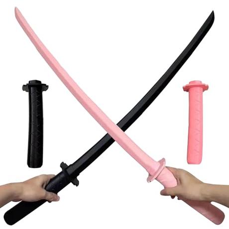 YISKY Juguete Katana telescópico, Juguete Modelo de Espada samurái retráctil, Espada retráctil de Gravedad de impresión 3D, Espada retráctil de Juguete Impresa en 3D, Katana telescópica de plástico
