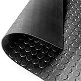 Suelo de Goma Antideslizante de Caucho de 3mm de Espesor en Ancho 1,00-1,20 y 1,50 m (Caucho, 1x2 Metro)