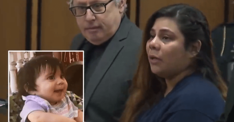Abandonó 10 días a su hija de 16 meses para irse de vacaciones, es condenada a cadena perpetua