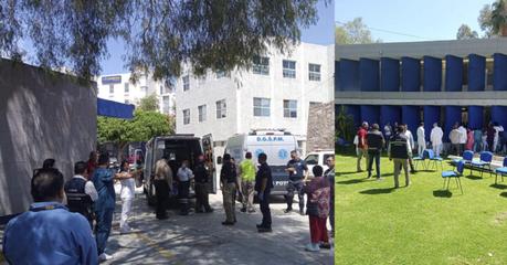 Accidente en la Facultad de Estomatología de la UASLP deja nueve estudiantes heridos