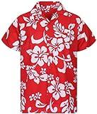 V.H.O. Funky Camisa Hawaiana, Hibiscus, farrari, XS