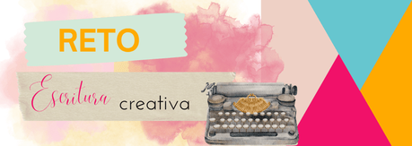 Cartel para la sección de retos de escritura creativa en mi blog. Modelo marzo 2024.