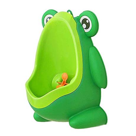 #N/a Rana Niños Pequeños Orinar Inodoro Niños Orinal Urinario Extraíble Tazón Inserto - Verde, tal como se describe