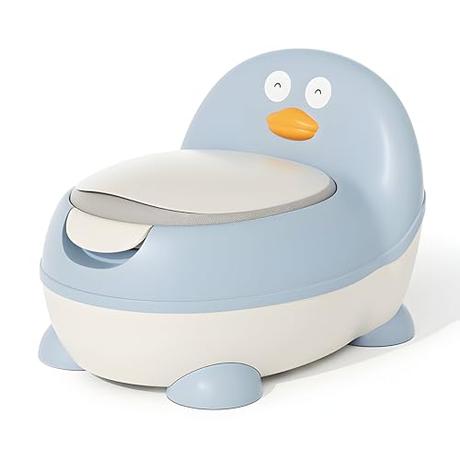 BabySu - Orinal Infantil para Bebes y Niños - Orinal para aprender a ir al baño - Vater para Niños - Inodoro Infantil - WC Infantil Aprendizaje - Bater Bebe (Azul)