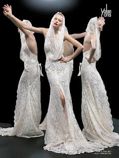 YolanCris y su colección más femenina de vestidos de novia 2012 “LE TRE GRAZIE”
