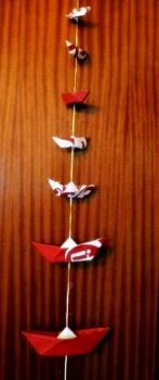 Barquitos de papel para una fiesta de cumpleaños