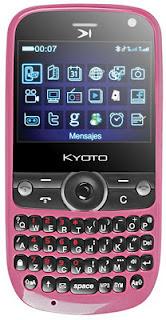 Luce femenina y vanguardista con el celular Q12 de Kyoto en rosa y morado