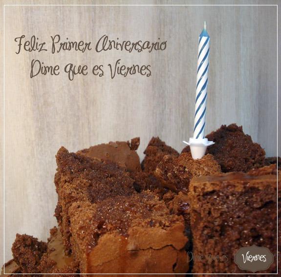 Chocolate Quake Cake: Primer Aniversario