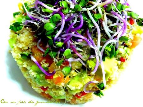 Ensalada de bulgur y aguacate