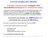 Premio mejor tesis doctoral Química Comunidad Madrid