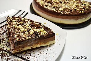 Tarta a los Tres Chocolates (Thermomix)