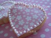 Galletas decoradas...corazones rosa!!