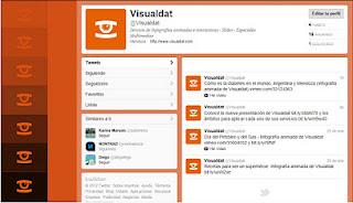 Visualdat muestra sus novedades en Twitter
