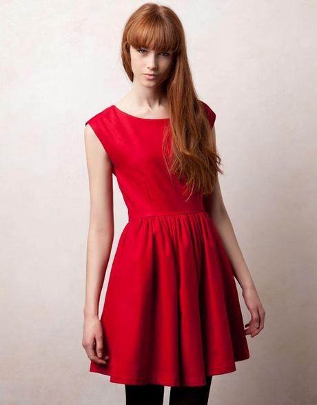 Vestido vuelo rojo - Pull & Bear