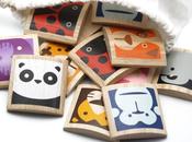 Memory Animales madera pintado mano