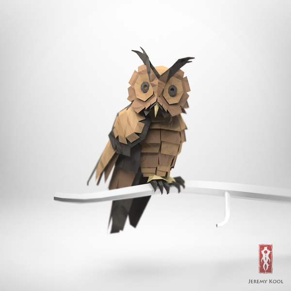 Excelentes esculturas de papel inspiradas en animales – Origami 3D