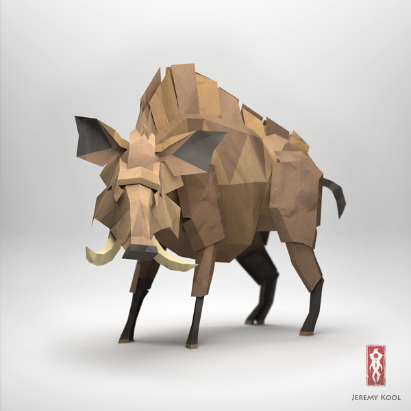 Excelentes esculturas de papel inspiradas en animales – Origami 3D