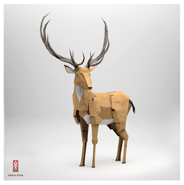 Excelentes esculturas de papel inspiradas en animales – Origami 3D