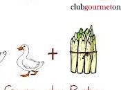 Esparragos rellenos Foie