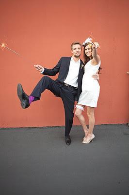 Bengalas gigantes para los novios