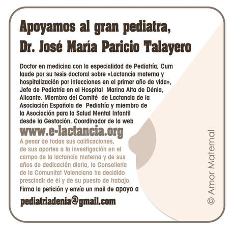 Yo también apoyo al Dr. Jose Mª Paricio