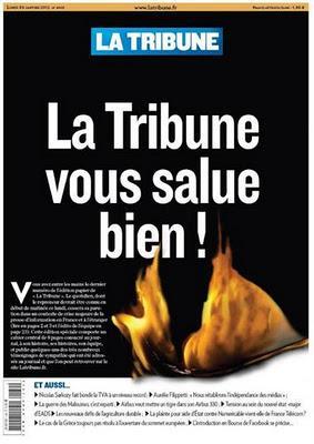 ‘La Tribune les dice adiós’   Eso es lo que dec...